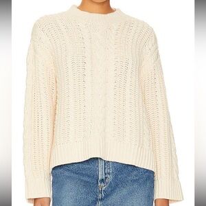 REVOLVE Dorinda Cable Sweater in Cream.
Tularosa